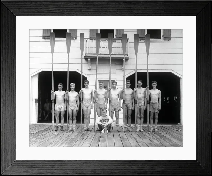 Framed Print : Yale Team Posing Together at Gales Ferry Framed Print : Yale Team Posing Together at Gales Ferry