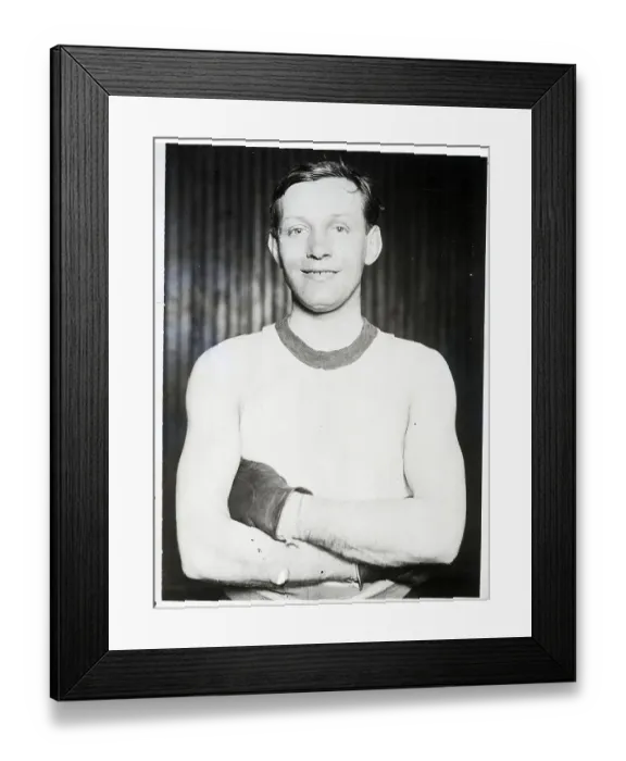 Framed Print : Boxer Jimmy Wilde Posed with Arms Folded Framed Print : Boxer Jimmy Wilde Posed with Arms Folded