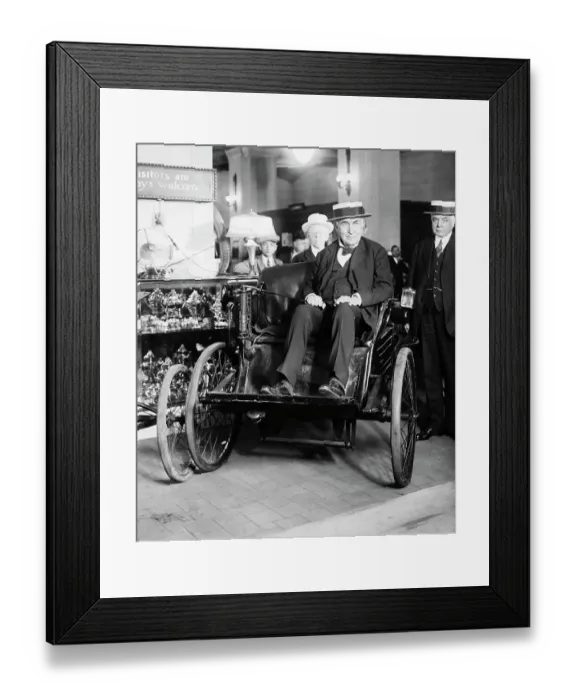 Framed Print : Edison Visits His Old Shop Framed Print : Edison Visits His Old Shop