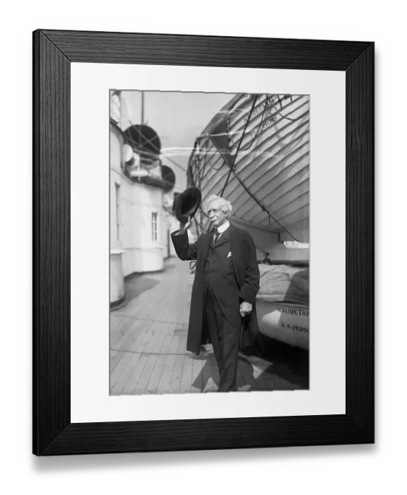 Framed Print : William Nelson Cromwell Tips Hat Framed Print : William Nelson Cromwell Tips Hat