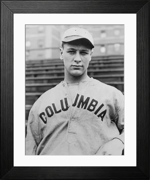 Framed Print : Lou Gehrig in Coumbia Uniform Framed Print : Lou Gehrig in Coumbia Uniform