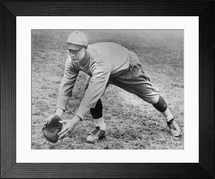 Framed Print : Lou Gehrig Going Down for a Catch Framed Print : Lou Gehrig Going Down for a Catch