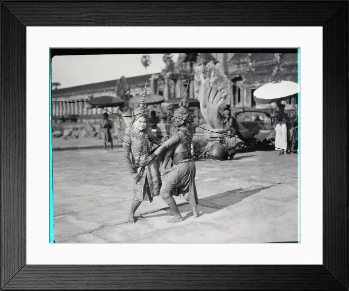 Framed Print : Two Children Dance Of Loyalty To King Framed Print : Two Children Dance Of Loyalty To King