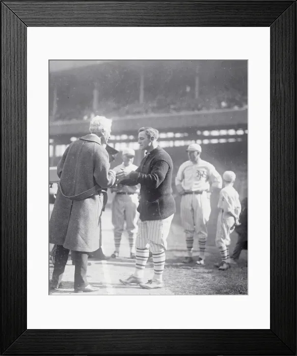 Framed Print : Judge Landis Giving out Rings at Polo Grounds Opening Game Framed Print : Judge Landis Giving out Rings at Polo Grounds Opening Game