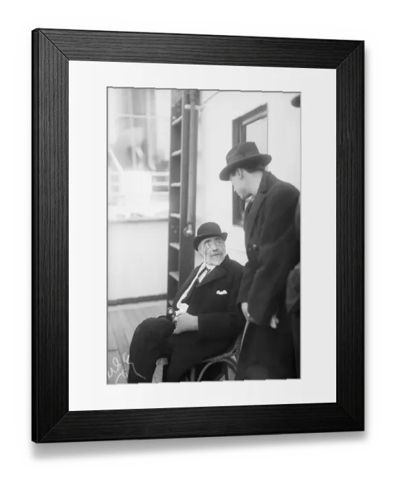 Framed Print : Joseph Conrad Sitting in Deck Chair Framed Print : Joseph Conrad Sitting in Deck Chair