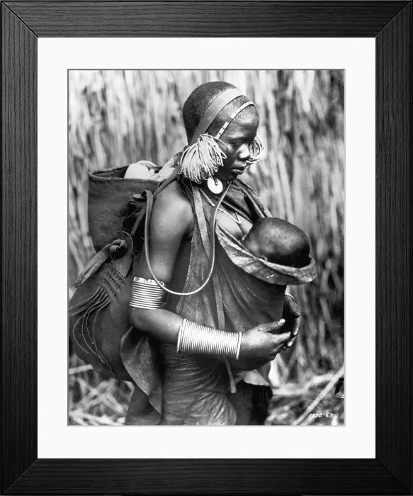 Framed Print : A Kikuyu Mother and Child Framed Print : A Kikuyu Mother and Child