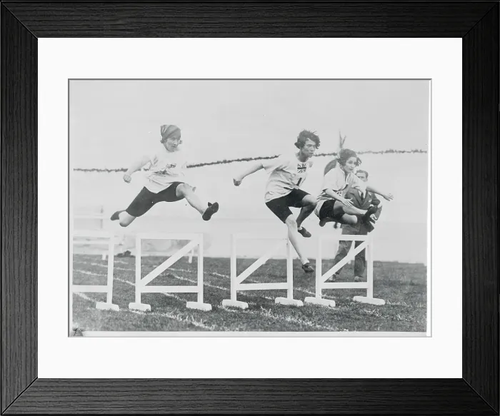 Framed Print : Olympic Female Hurdle Race Framed Print : Olympic Female Hurdle Race