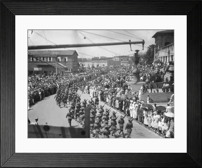 Framed Print : Soldiers Parading in Celebration Framed Print : Soldiers Parading in Celebration