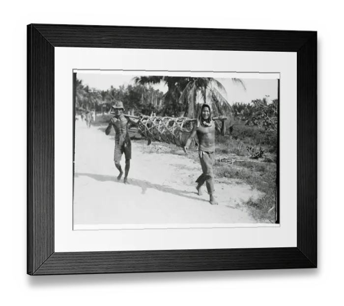 Framed Print : Chinese Carrying Fish to Market Framed Print : Chinese Carrying Fish to Market