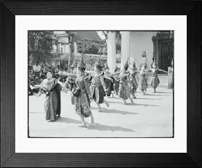 Framed Print : Siamese Royal Ballet Dancers Dancing