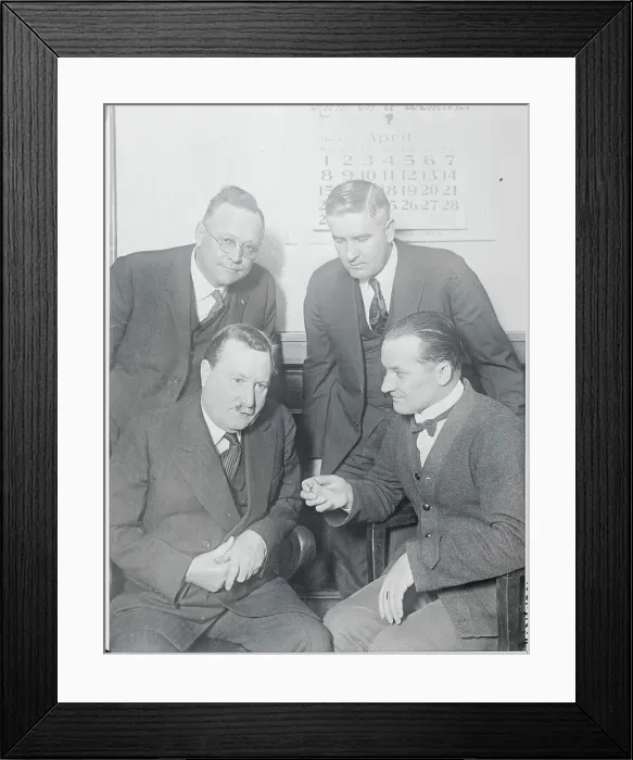 Framed Print : Chief William Burns Meeting with Others on Bank Heist Framed Print : Chief William Burns Meeting with Others on Bank Heist