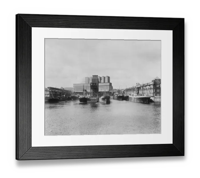 Framed Print : Ships in the Harbor Framed Print : Ships in the Harbor