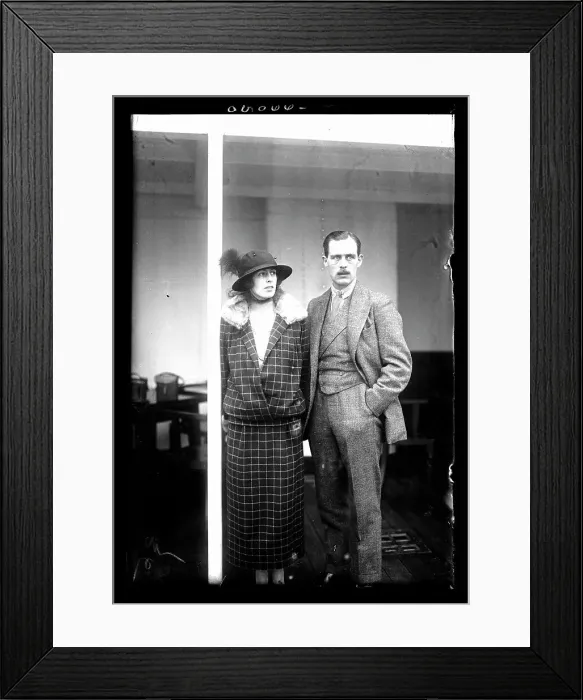 Framed Print : Lady and Lord Rodney on Ship Framed Print : Lady and Lord Rodney on Ship