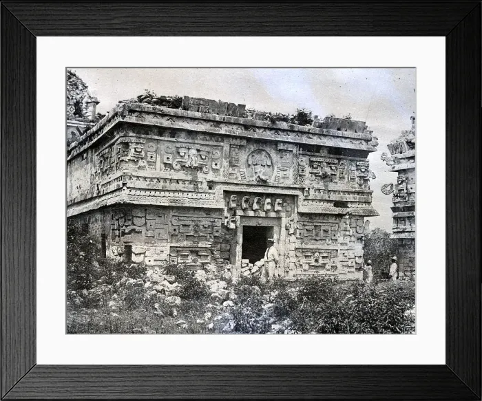 Framed Print : Exterior of Monastery at Mayan Settlement Framed Print : Exterior of Monastery at Mayan Settlement