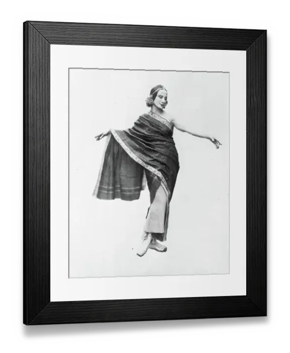Framed Print : Anna Pavlova In Bombay India