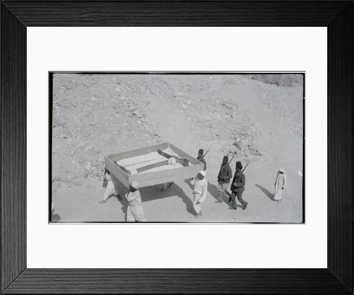 Framed Print : Men Carrying Sacred Cow from Tutankhamun's Tomb Framed Print : Men Carrying Sacred Cow from Tutankhamun's Tomb