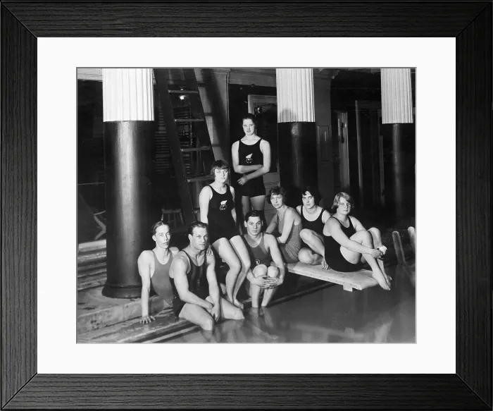 Framed Print : Portrait of World's Greatest Swimmers Framed Print : Portrait of World's Greatest Swimmers