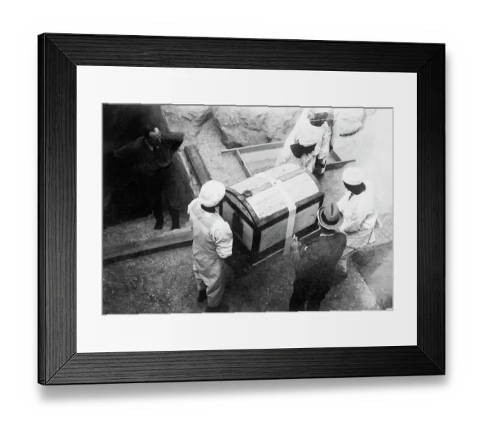 Framed Print : Porters Carrying Chest From King Tut's Tomb Framed Print : Porters Carrying Chest From King Tut's Tomb