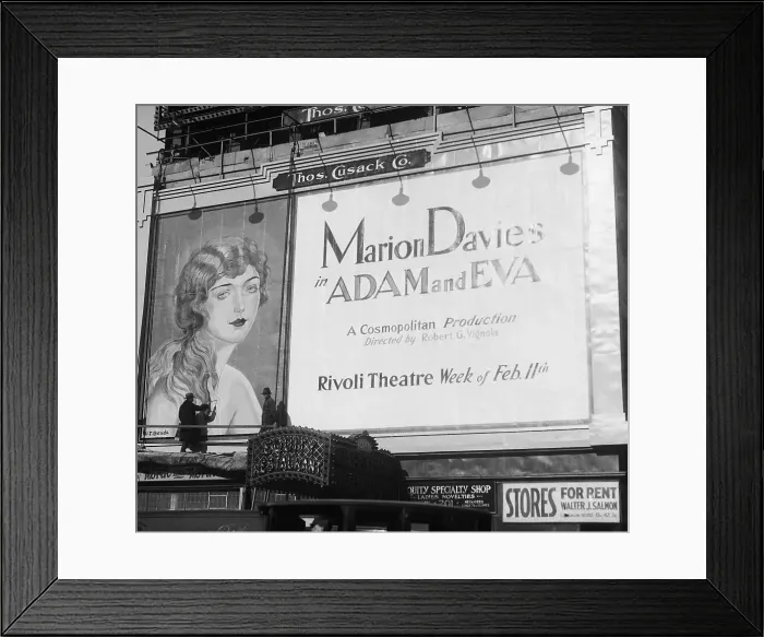 Framed Print : Billboard for 1923 Silent Movie Adam And Eva Framed Print : Billboard for 1923 Silent Movie Adam And Eva