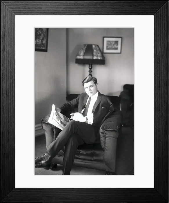 Framed Print : George Herman Babe Ruth With an Injured Arm Framed Print : George Herman Babe Ruth With an Injured Arm