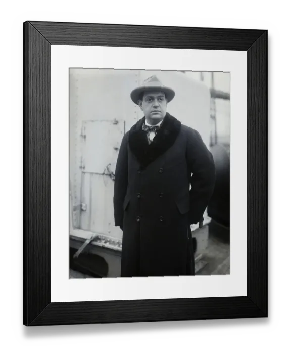 Framed Print : Darius Milhaud Arriving In New York Framed Print : Darius Milhaud Arriving In New York