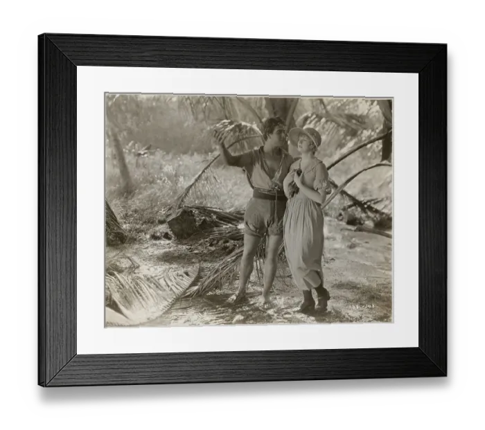 Framed Print : Alice Terry and Ramon Navarro Filming Silent Movie Framed Print : Alice Terry and Ramon Navarro Filming Silent Movie
