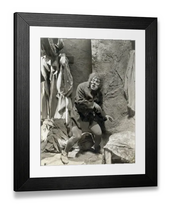 Framed Print : Lon Chaney in Silent Movie The Hunchback of Notre Dame Framed Print : Lon Chaney in Silent Movie The Hunchback of Notre Dame