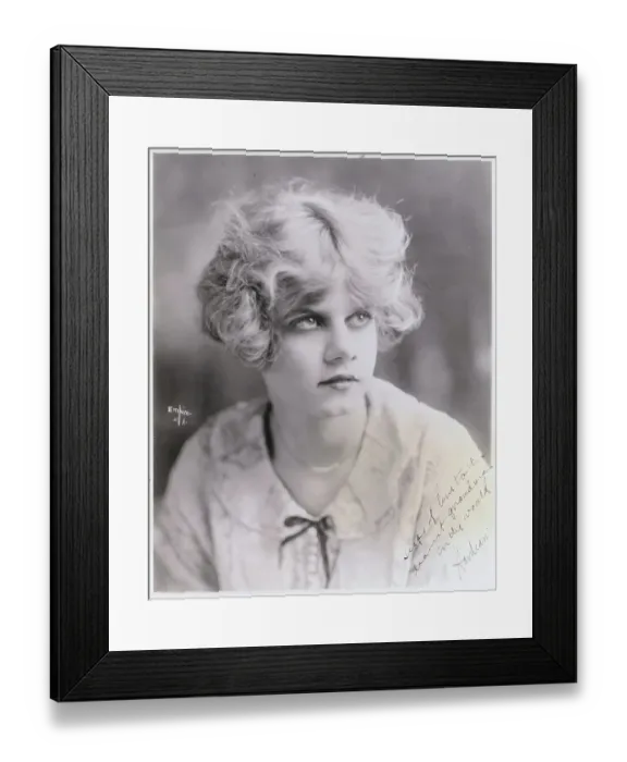 Framed Print : Young Jean Harlow in Pensive Pose Framed Print : Young Jean Harlow in Pensive Pose