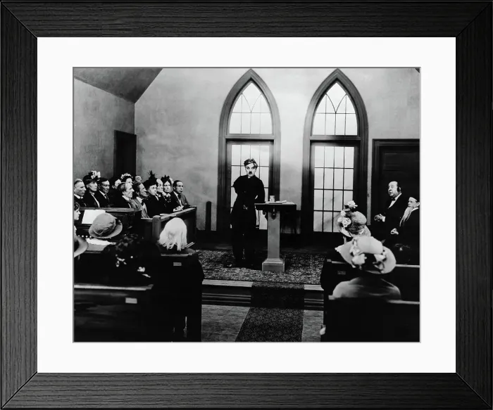 Framed Print : Scene from The Pilgrim Framed Print : Scene from The Pilgrim