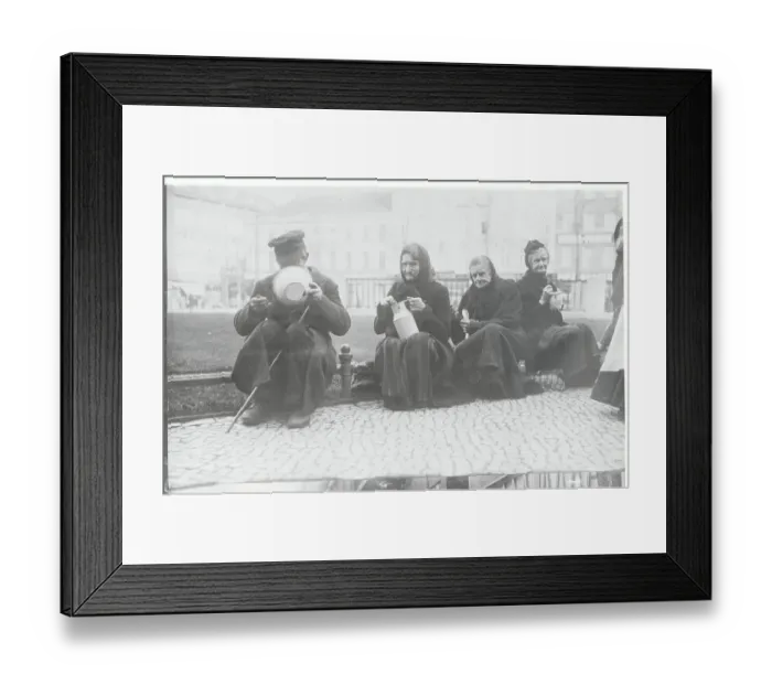Framed Print : Old Folks Eating Food Framed Print : Old Folks Eating Food