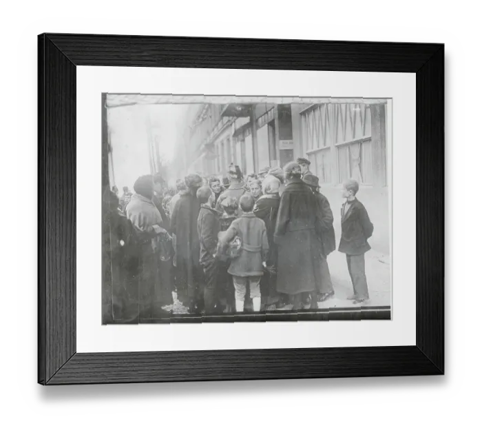 Framed Print : Angry Housewives Yelling at a Policeman Framed Print : Angry Housewives Yelling at a Policeman