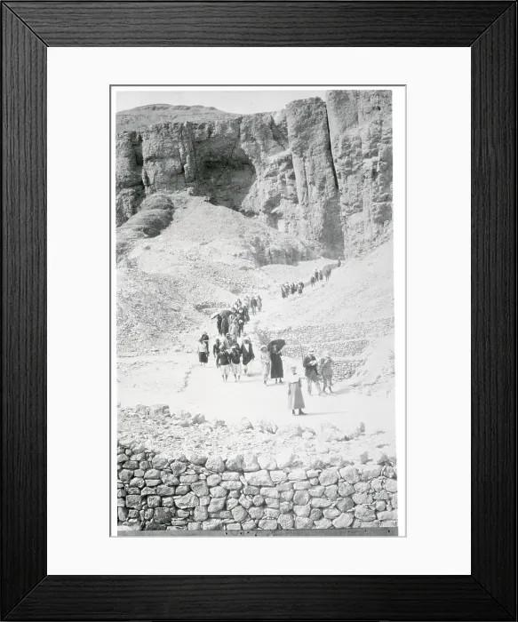 Framed Print : Tourists Walking to the Luxor Tomb Framed Print : Tourists Walking to the Luxor Tomb