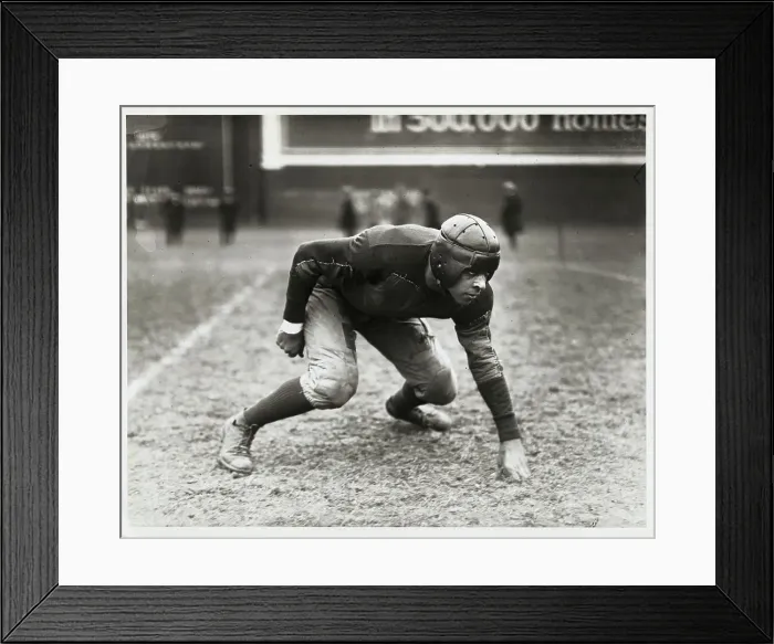 Framed Print : Early Football Captain of Howard University Framed Print : Early Football Captain of Howard University