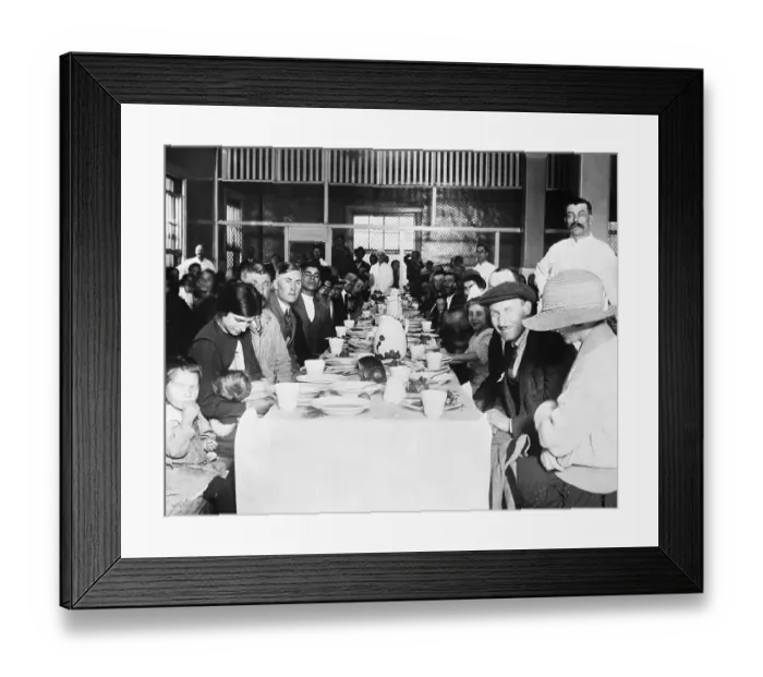 Framed Print : Immigrants Having Afternoon Tea