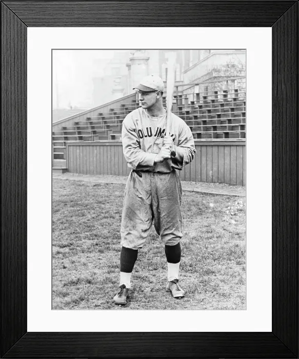 Framed Print : Lou Gehrig Holding Baseball Bat Framed Print : Lou Gehrig Holding Baseball Bat
