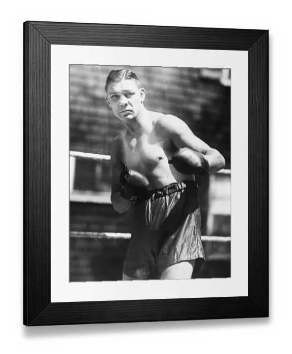 Framed Print : Boxer Harry Greb Sparring During Training Framed Print : Boxer Harry Greb Sparring During Training