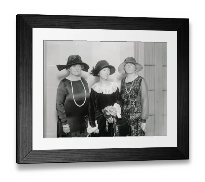 Framed Print : Social Reformist Margaret Sanger Posing with Acquaintances