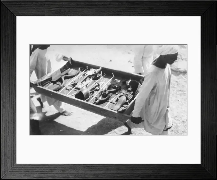 Framed Print : Ancient Relics Being Carried Out of a Tomb Framed Print : Ancient Relics Being Carried Out of a Tomb