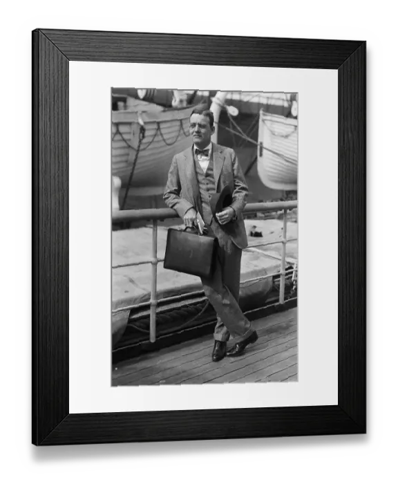 Framed Print : John Foster Dulles On The Acuitania Framed Print : John Foster Dulles On The Acuitania