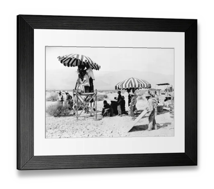 Framed Print : Eric von Stroheim Directing Movie Scene Framed Print : Eric von Stroheim Directing Movie Scene