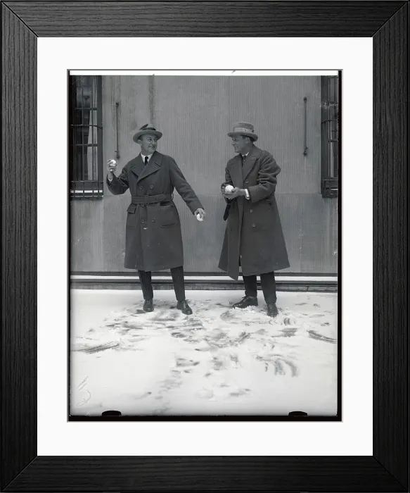 Framed Print : Baseball Player Ty Cobb and Umpire Ed Walsh Framed Print : Baseball Player Ty Cobb and Umpire Ed Walsh