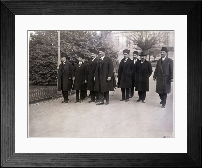 Framed Print : Turkish Delegates at Peace Conference Framed Print : Turkish Delegates at Peace Conference