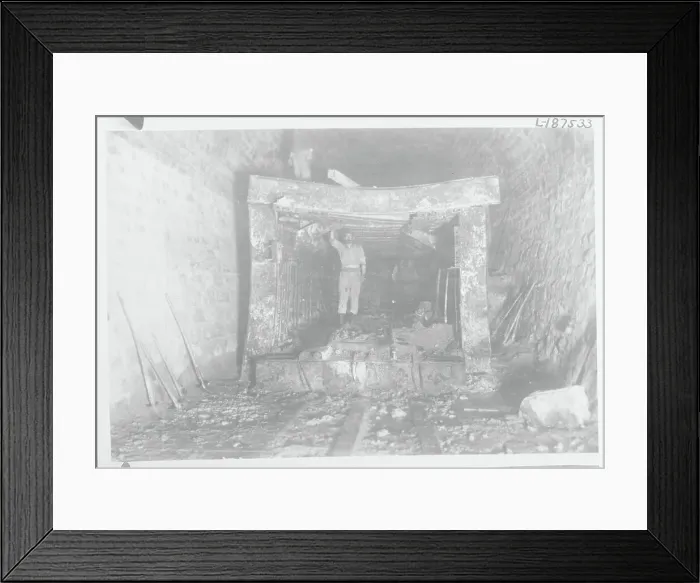 Framed Print : Workman Leaning on Beam Framed Print : Workman Leaning on Beam