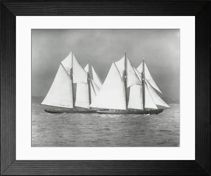 Framed Print : Sailing Vessels Offshore Framed Print : Sailing Vessels Offshore