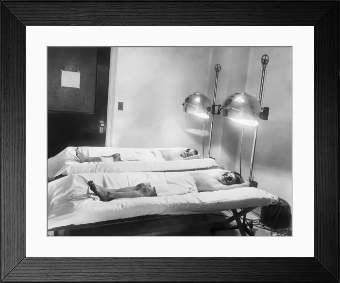 Framed Print : Children In School Hospital Sun Bathing Framed Print : Children In School Hospital Sun Bathing