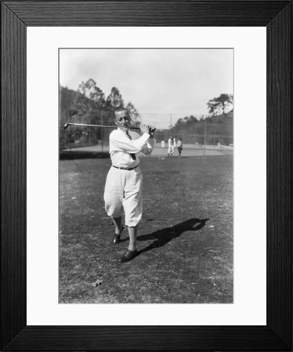 Framed Print : Edward Hutton on Golf Course Framed Print : Edward Hutton on Golf Course