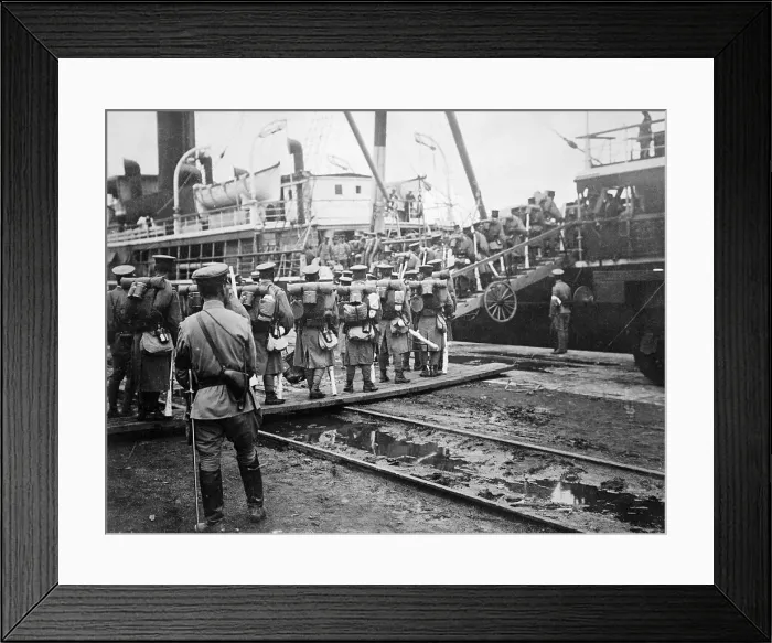 Framed Print : Japanes Troops Leaving Russia Framed Print : Japanes Troops Leaving Russia