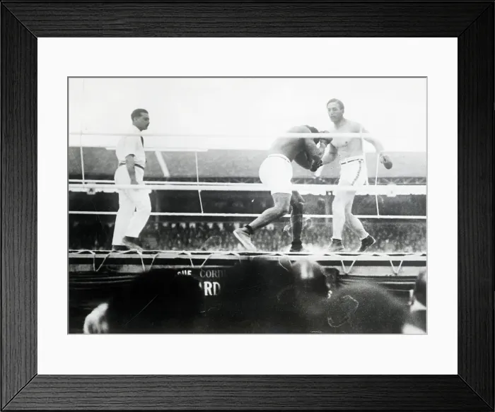 Framed Print : Georges Carpentier and Battling Siki Fight Framed Print : Georges Carpentier and Battling Siki Fight