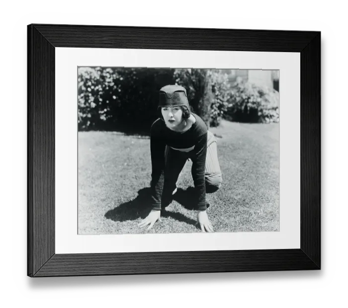 Framed Print : Woman in Football Uniform Framed Print : Woman in Football Uniform