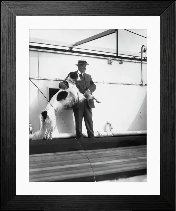 Framed Print : Borzoi Owner Framed Print : Borzoi Owner